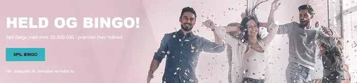 HELD OG BINGO! Spil Bingo med over 20.000.000 i præmier hver måned