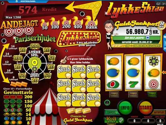 Lykkeskrab spil Lykkeskrab spil