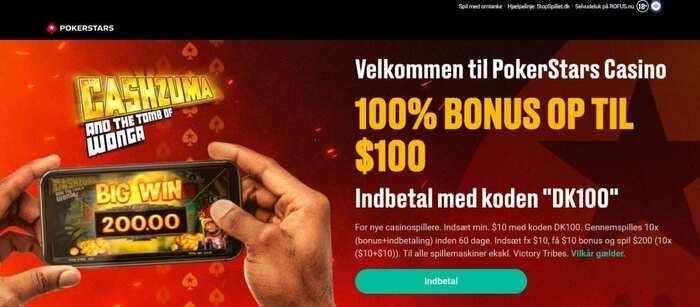 Pokerstars Casino Velkomstbonus