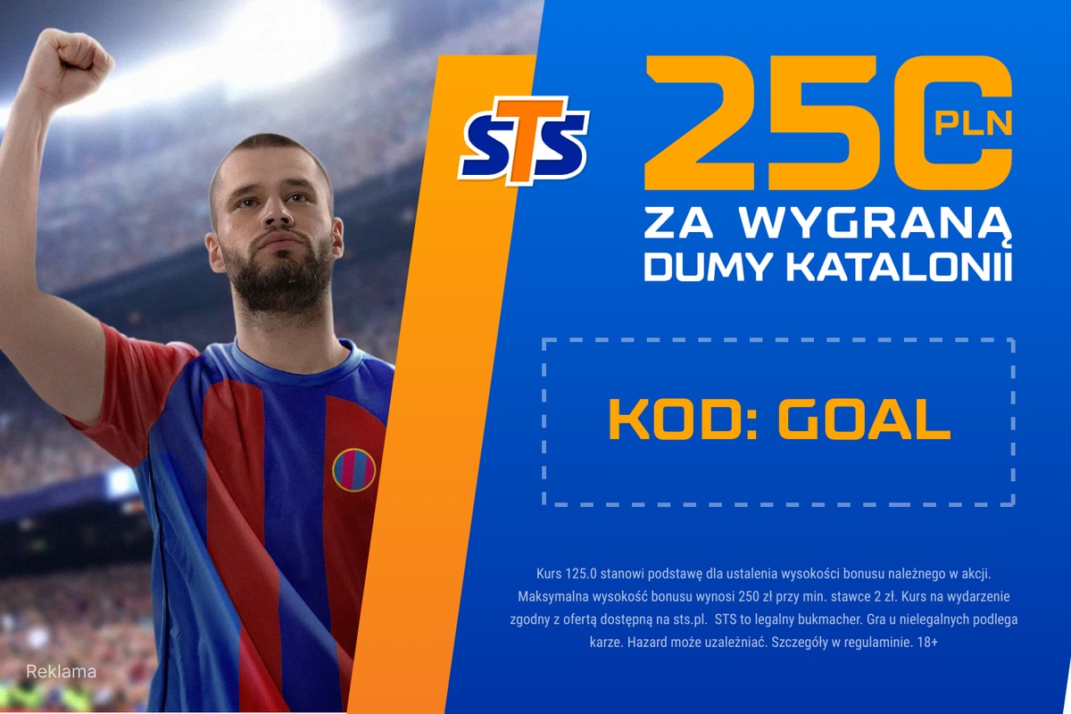 Bonus 250 zł za wygraną FC Barcelony z Las Palmas