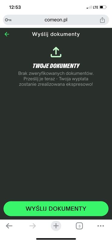 comeon weryfikacja 2 comeon weryfikacja 2