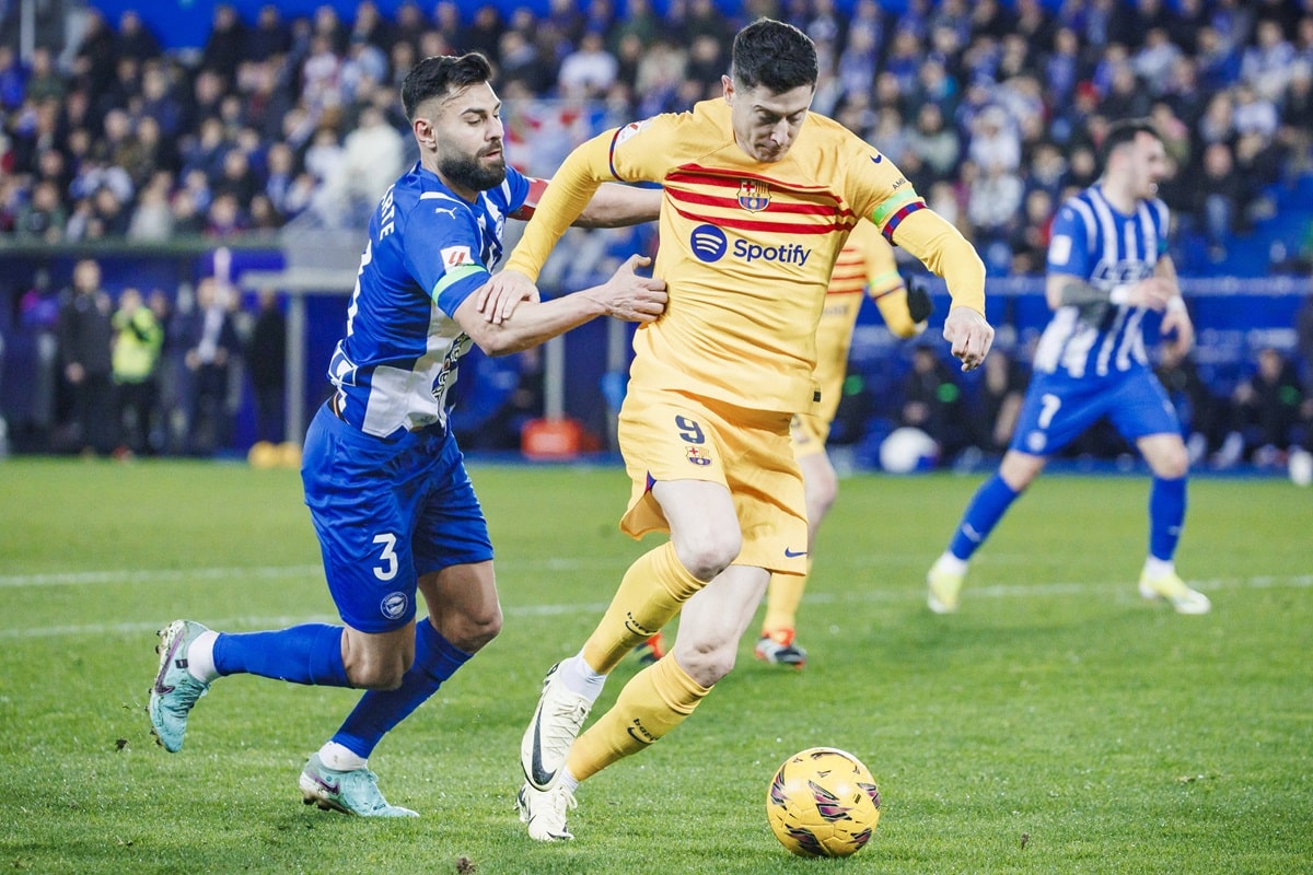 Lewandowski w meczu La Liga