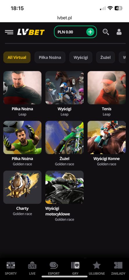 Zakłady wirtualne w LV BET LV BET zakłady wirtualne