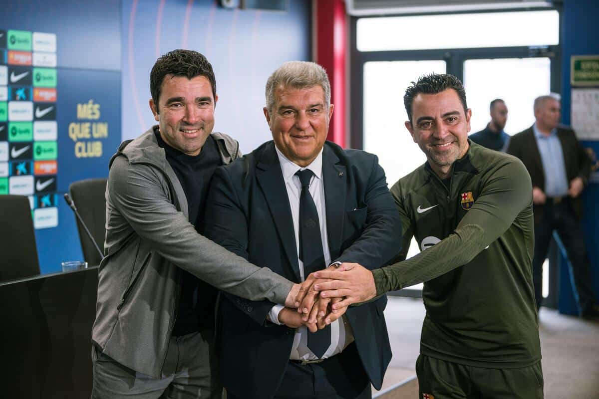 Deco, Laporta i Xavi