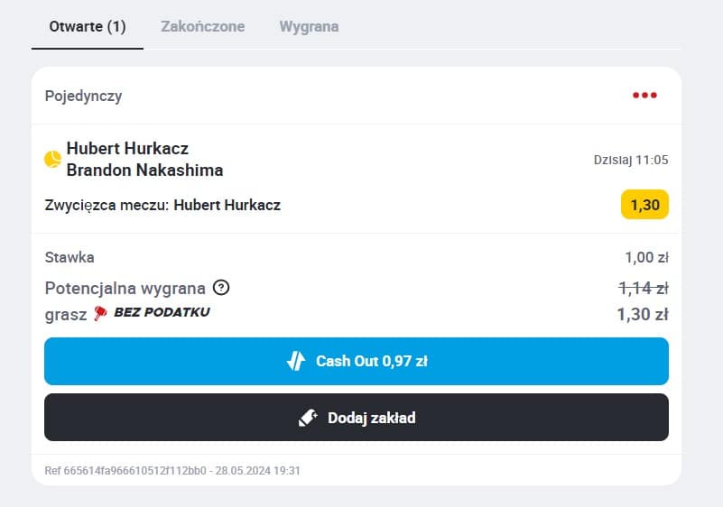 Betclic cash out Cash out Betclic