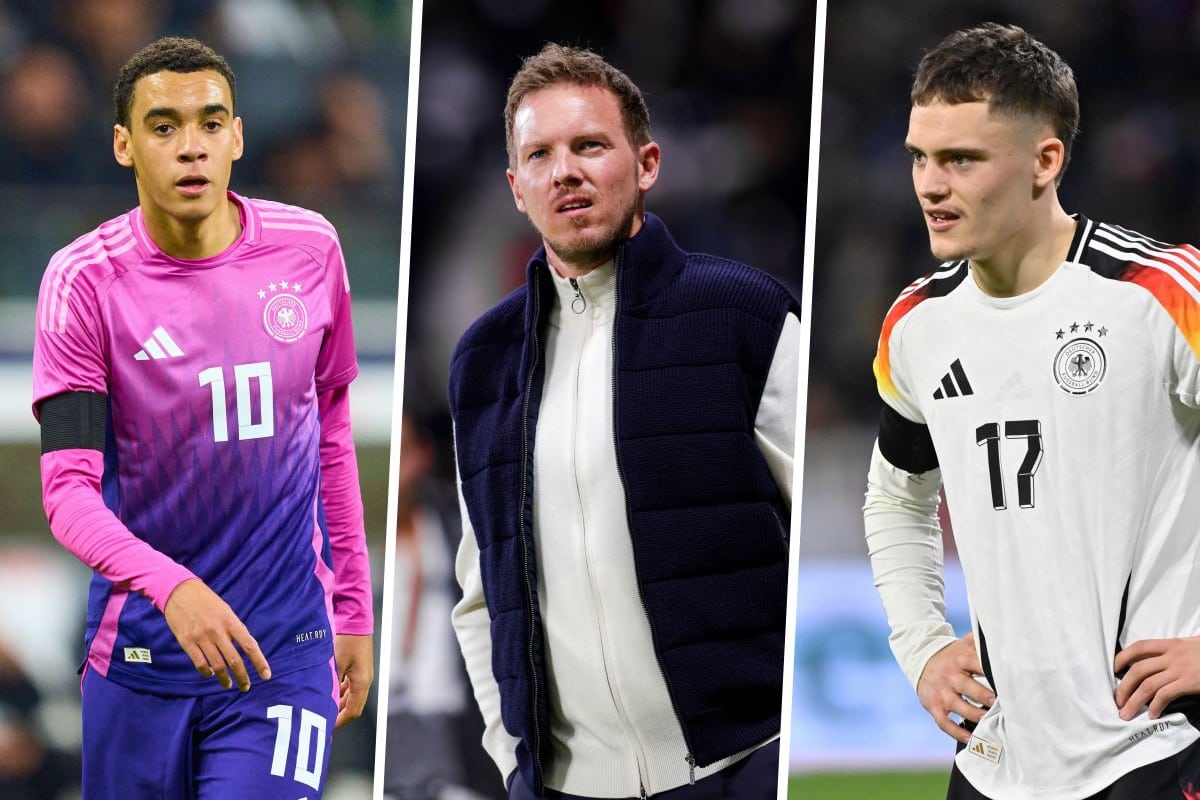 Jamal Musiala, Julian Nagelsmann i Florian Wirtz