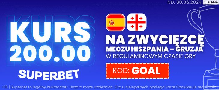 Promocja Superbet Hiszpania - Gruzja Promocja Superbet na mecz Hiszpania - Gruzja