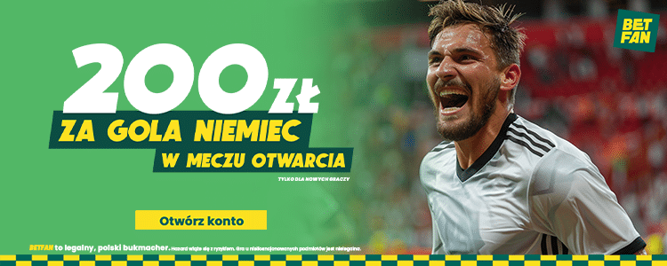 Niemcy - Szkocja. Freebet od Betfana Betfan. Promocja na mecz Niemcy - Szkocja