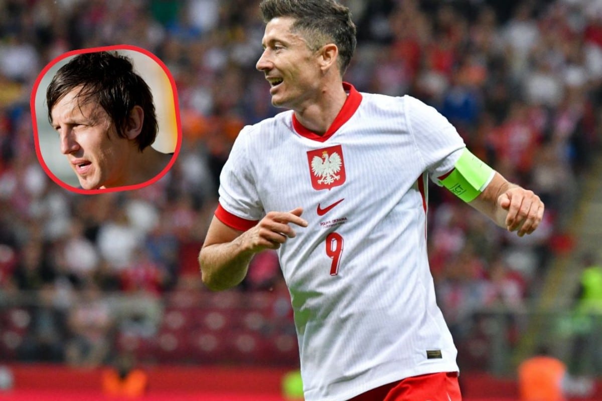 Jacek Bąk i Robert Lewandowski