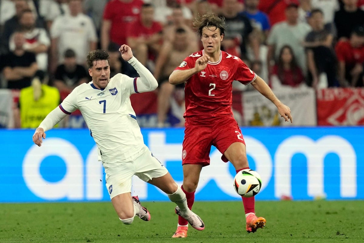 Dusan Vlahović oraz Joachim Andersen