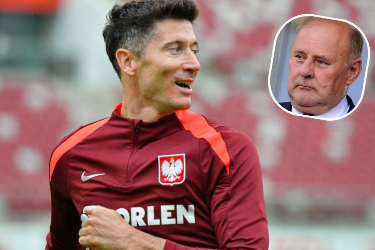 Robert Lewandowski i Jan Tomaszewski