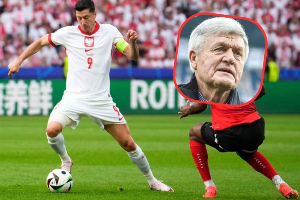 Robert Lewandowski i Włodzimierz Lubański