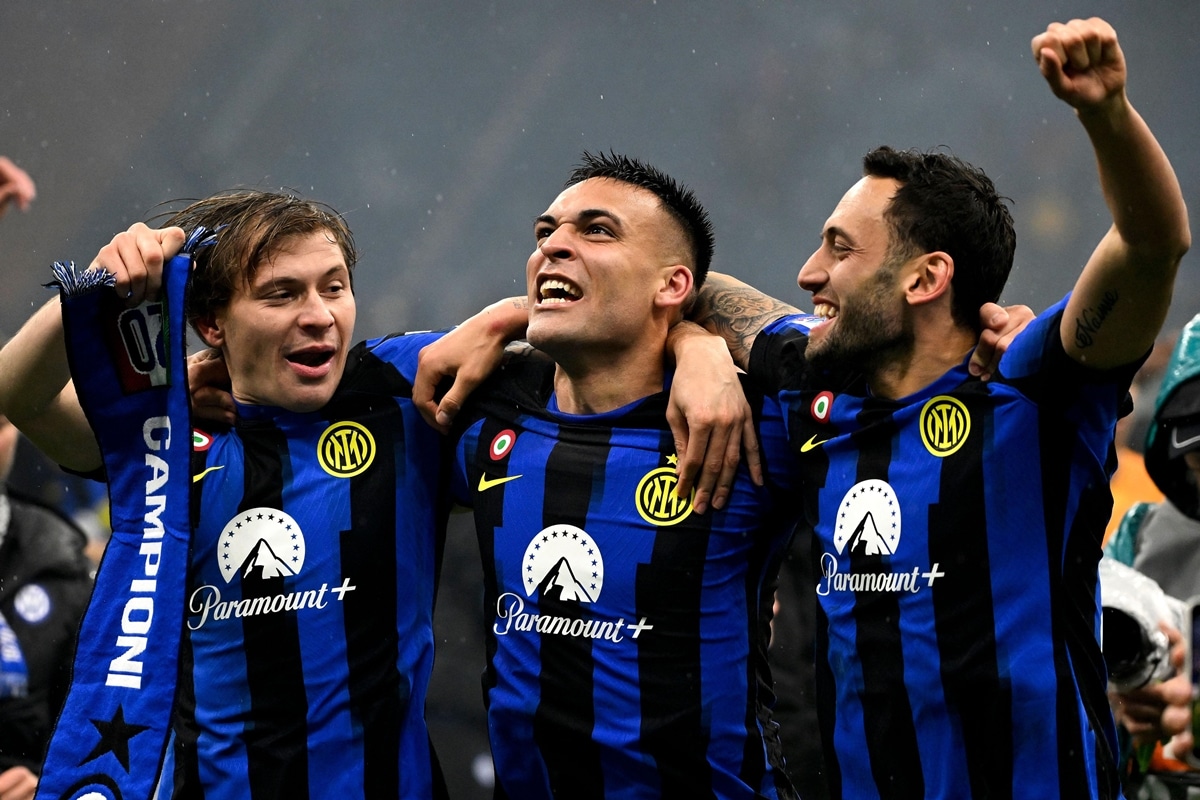 Nicolo Barella, Lautaro Martinez i Hakan Calhanoglu