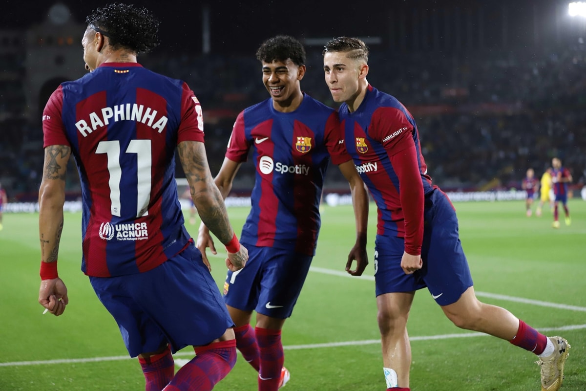 Raphinha, Lamine Yamal i Fermin Lopez