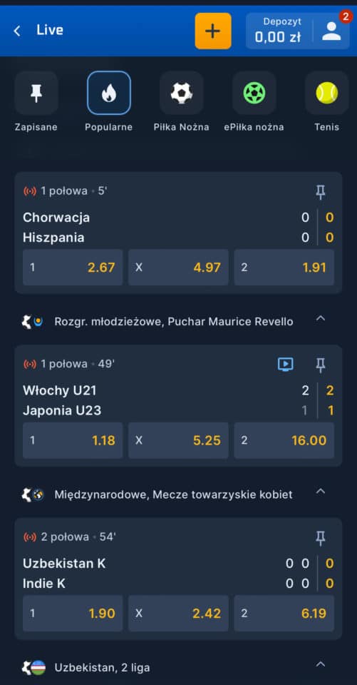 zakłady live w STS STS zakłady live