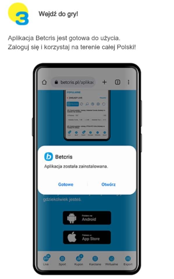 aplikacja Betcris pobieranie 3 Betrcis aplikacja pobieranie 3
