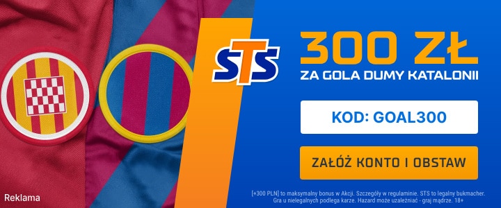 Bonus 300 zł w STS za gola Realu Madryt lub FC Barcelony Promocja w STS na spotkania 5. kolejki La Liga
