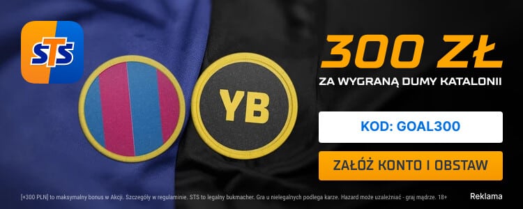 Bonus 300 zł w STS na FC Barcelona - Young Boys Promocja w STS na starcie Barcelony z Young Boys