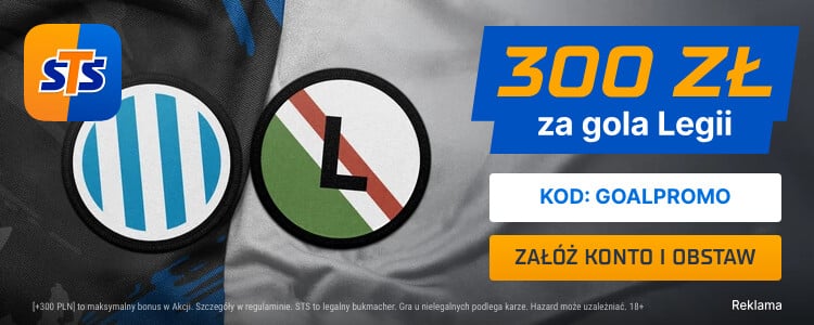 Bonus 300 zł w STS za bramkę Legii z Backa Topola Promocja w STS na TSC Backa Topola - Legia Warszawa