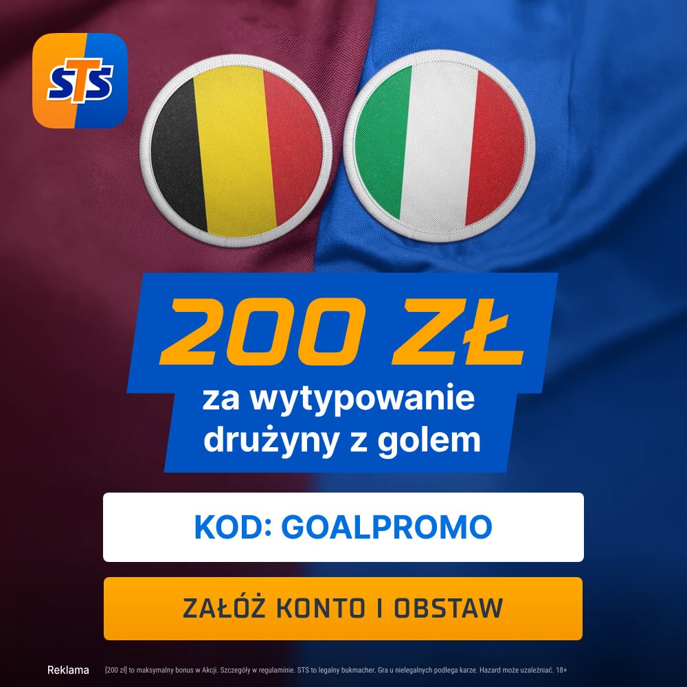 Promocja w STS na mecz Belgia - Włochy