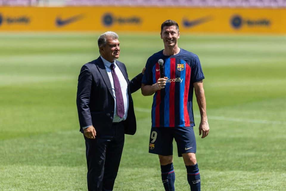 Joan Laporta i Robert Lewandowski