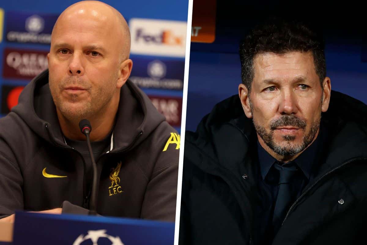 Arne Slot oraz Diego Simeone