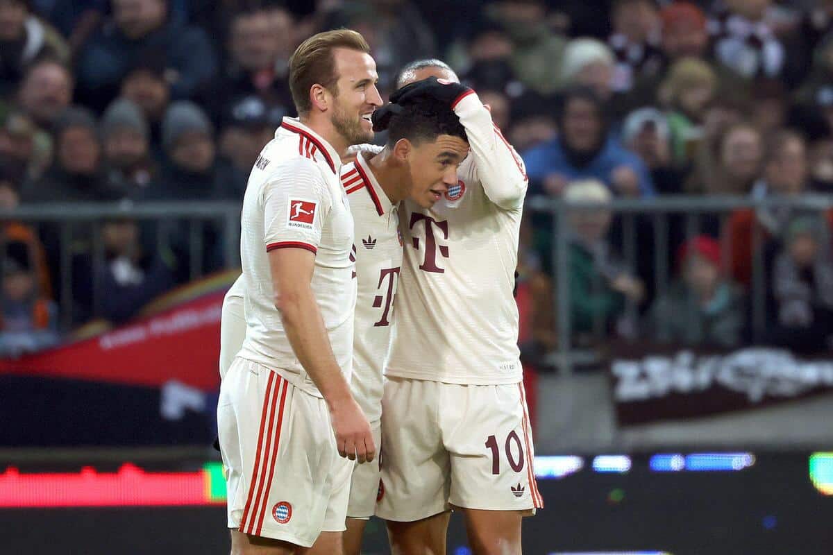 Harry Kane, Jamal Musiala i Leroy Sane