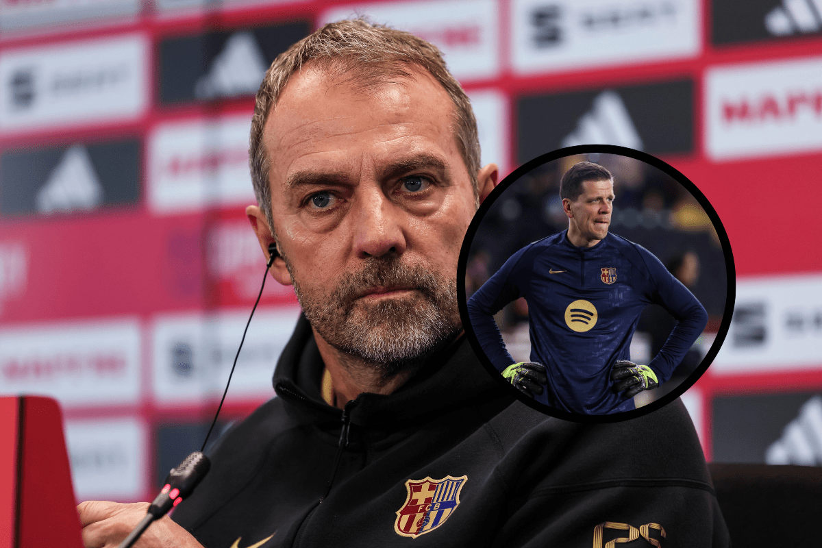 Hansi Flick i Wojciech Szczęsny