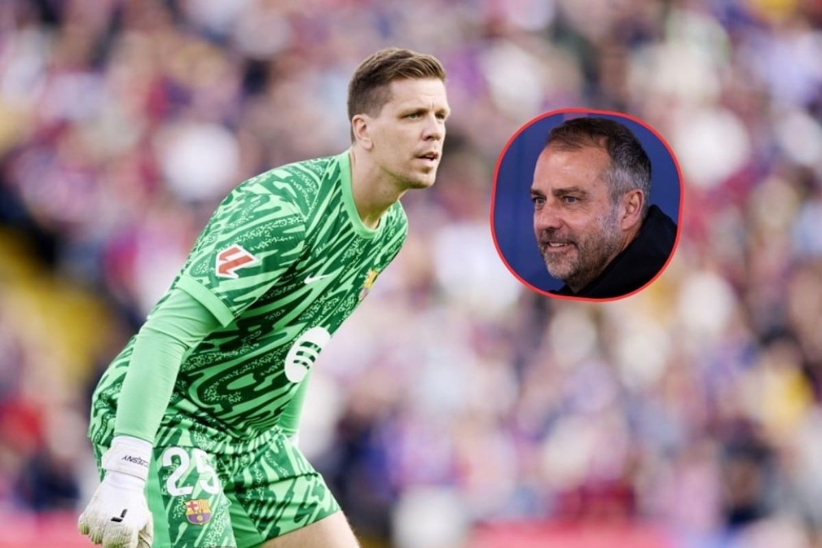 Wojciech Szczęsny i Hansi Flick