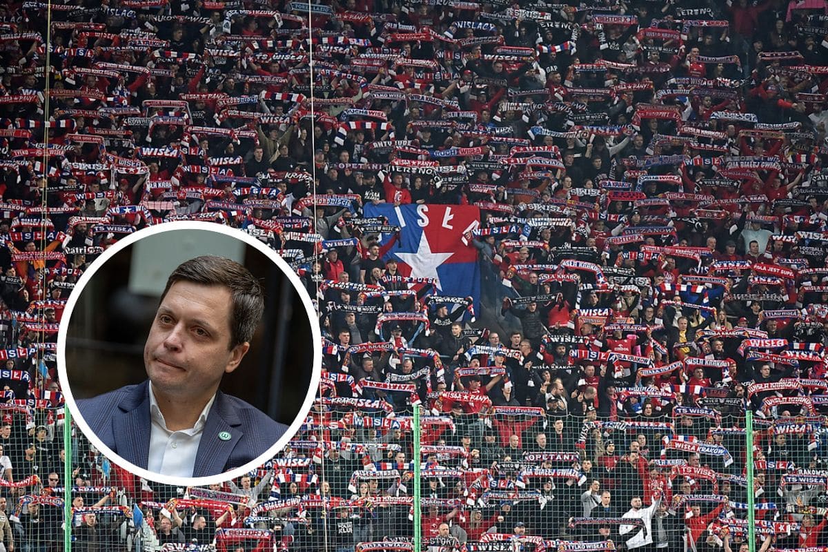 Artur Meissner i kibice Wisły Kraków