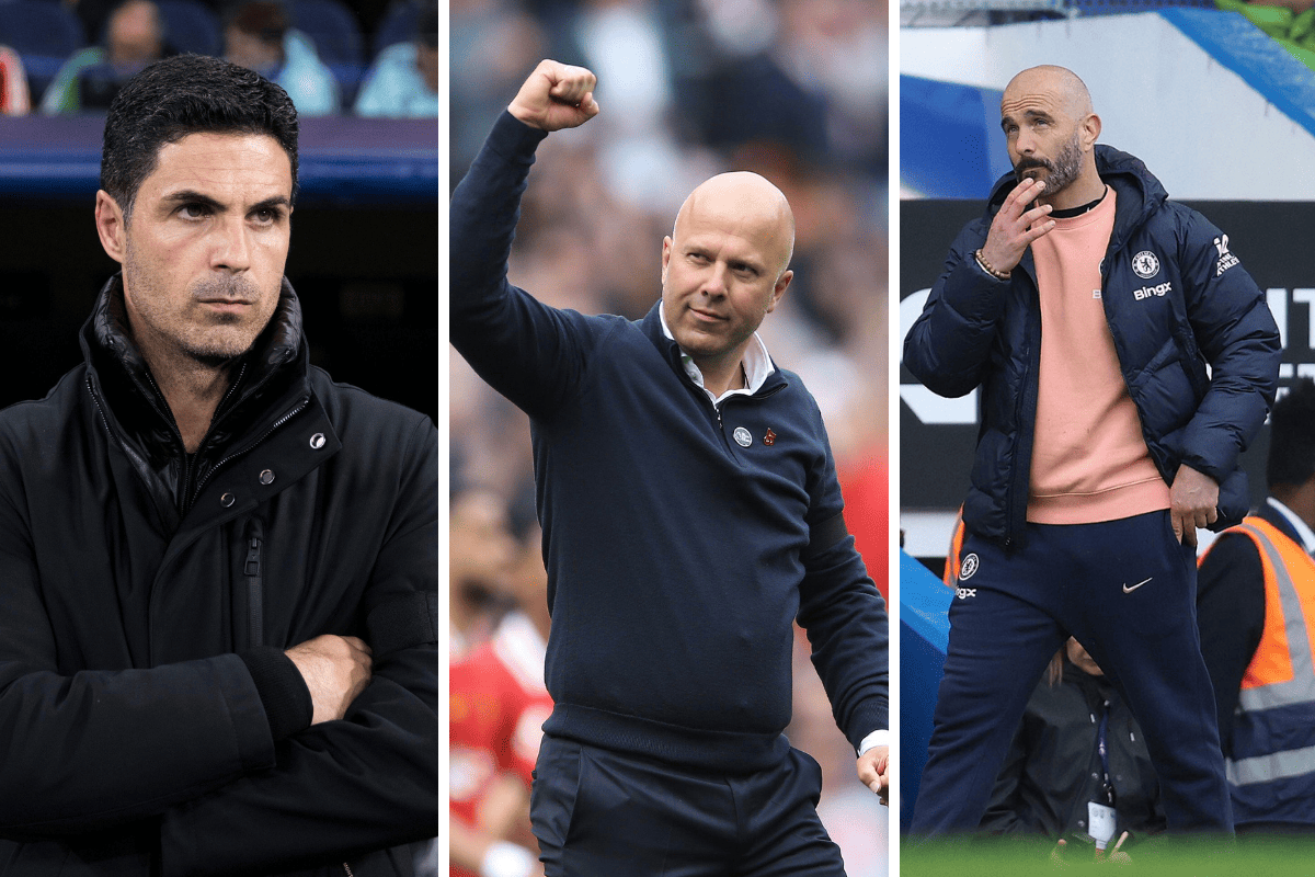 Mikel Arteta, Arne Slot i Enzo Maresca