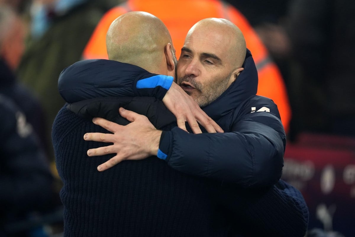 Pep Guardiola oraz Enzo Maresca