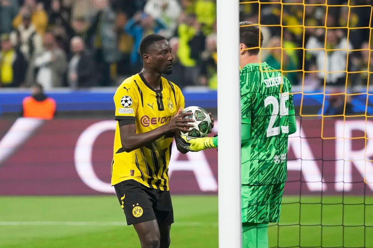 Serhou Guirassy i Wojciech Szczęsny