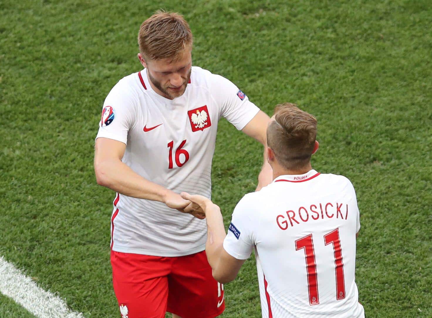 Jakub Błaszczykowski i Kamil Grosicki w barwach reprezentacji Polski
