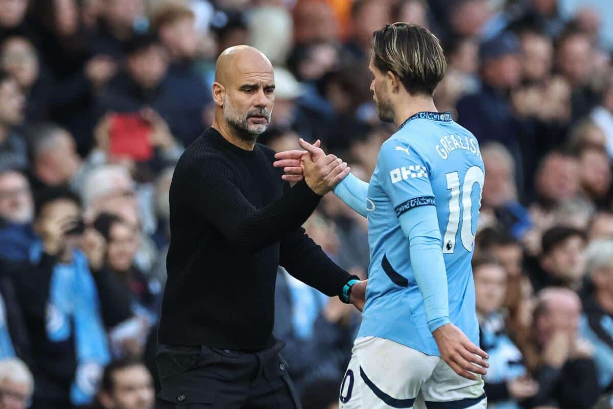 Pep Guardiola i Jack Grealish