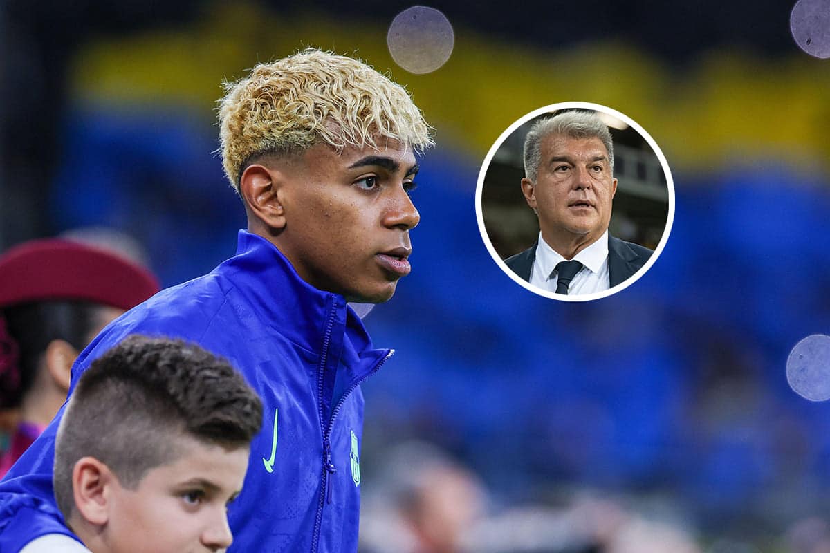 Lamine Yamal i Joan Laporta