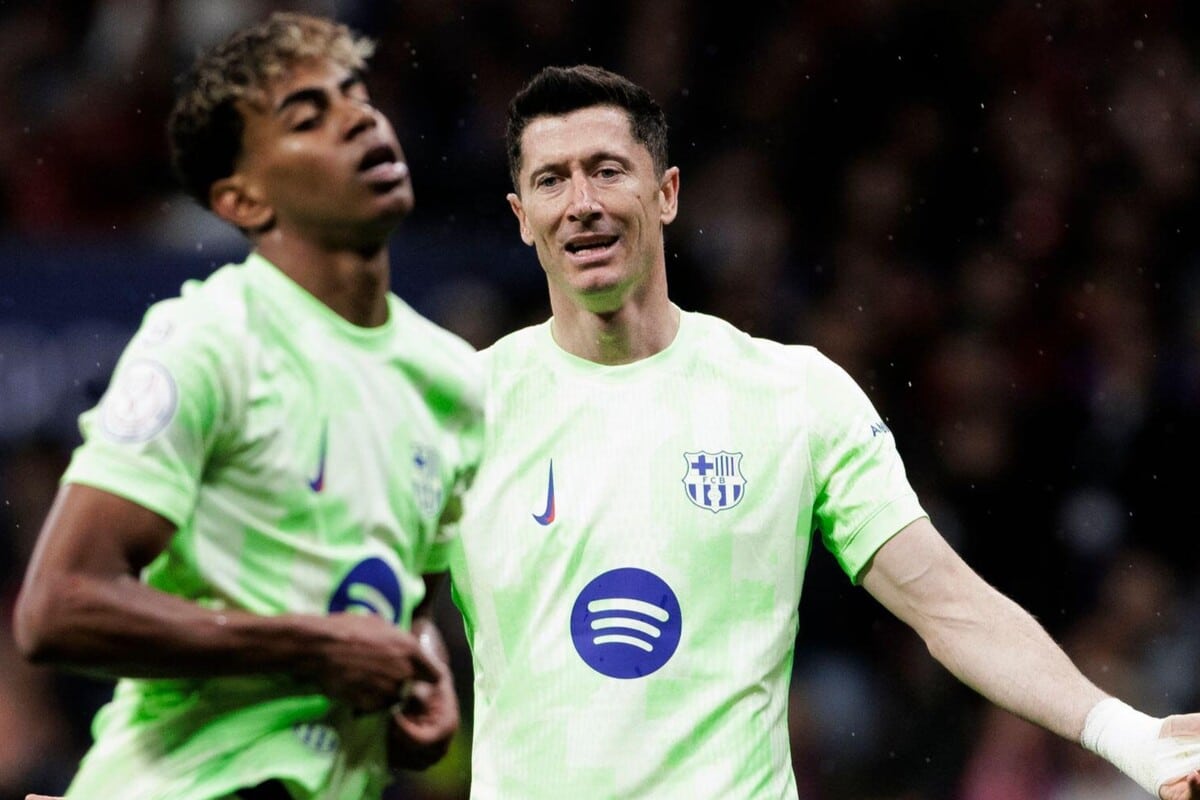 Lamine Yamal i Robert Lewandowski