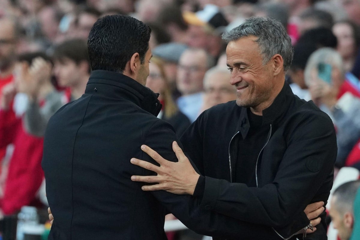 Mikel Arteta oraz Luis Enrique