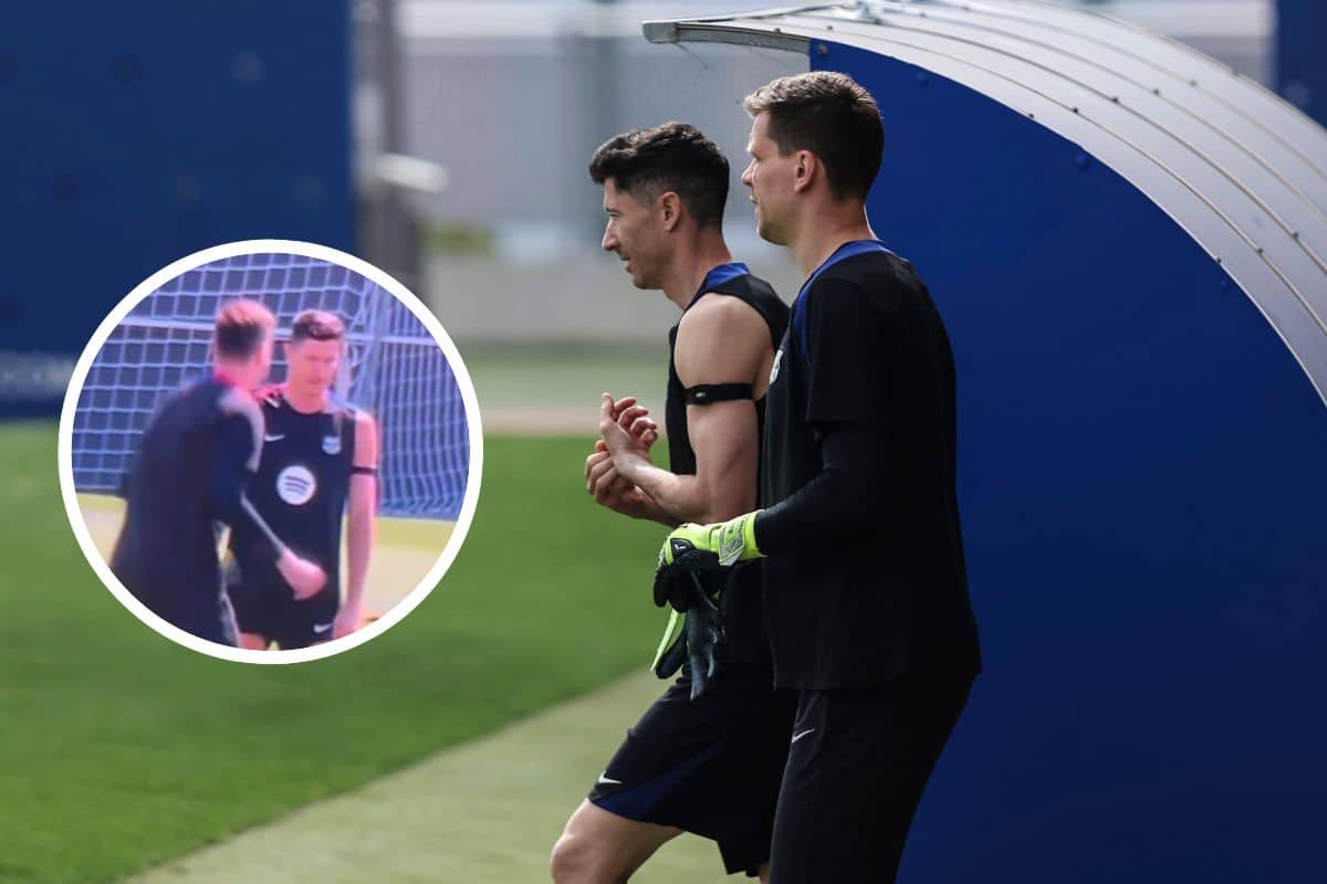 Wojciech Szczęsny i Robert Lewandowski