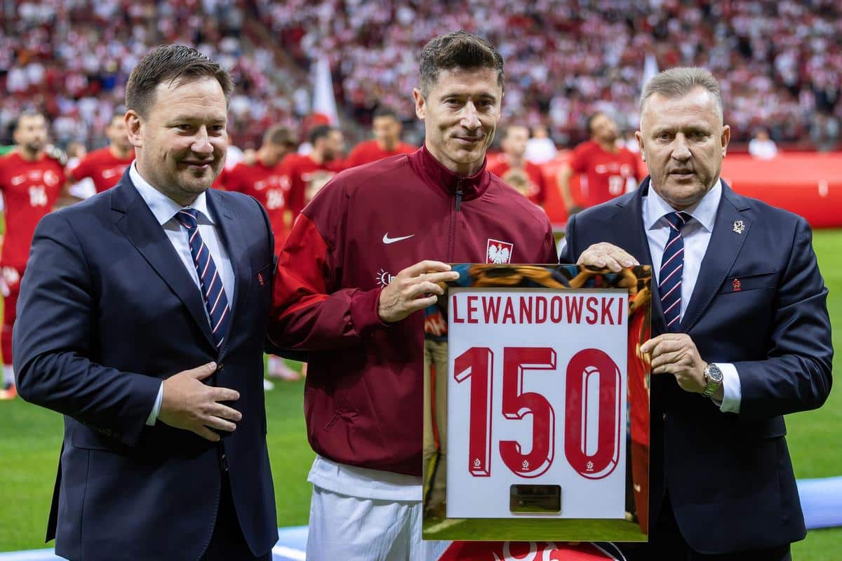 Łukasz Wachowski, Robert Lewandowski i Cezary Kulesza