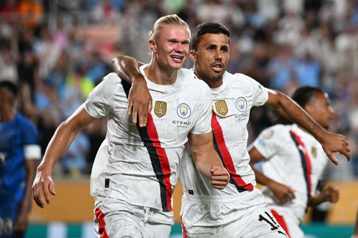 Erling Haaland i Rodri