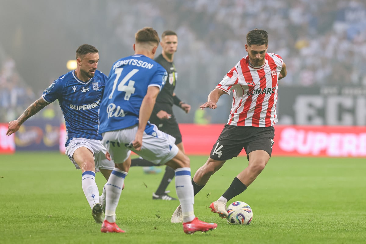 Zawodnicy Lecha Poznań i Cracovii