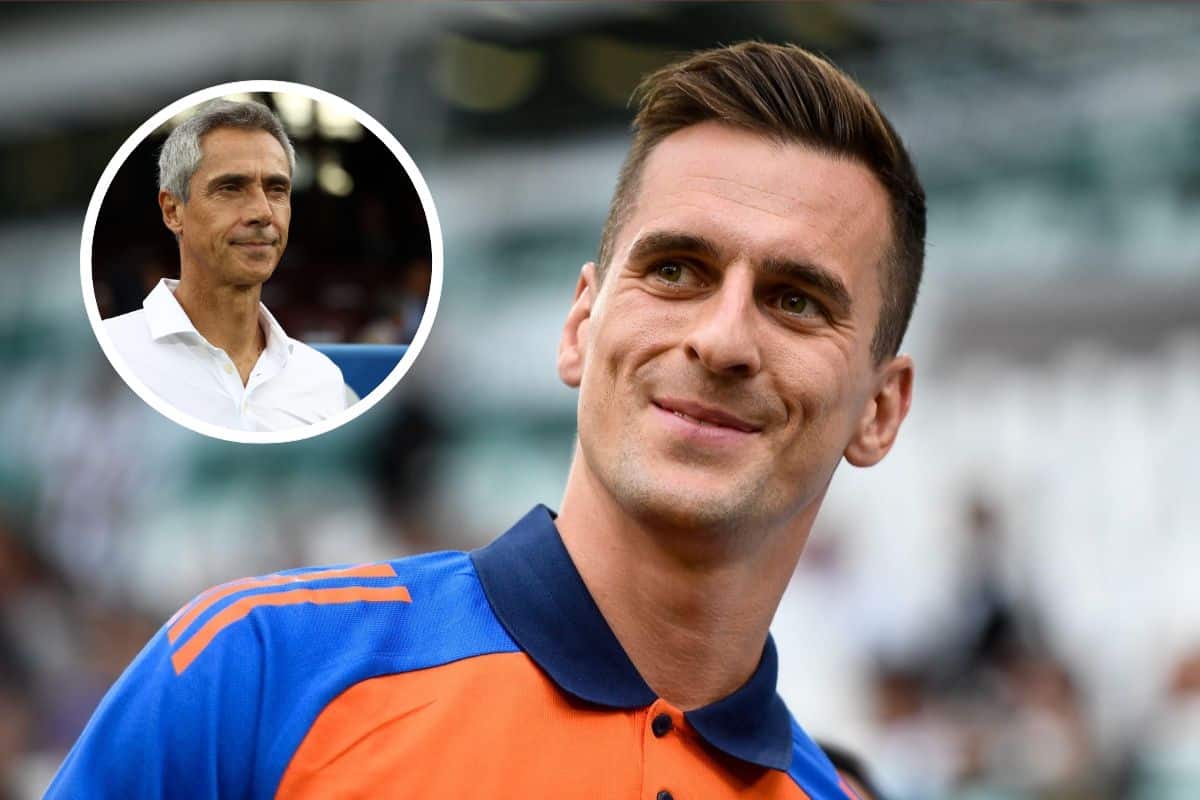 Arkadiusz Milik i Paulo Sousa