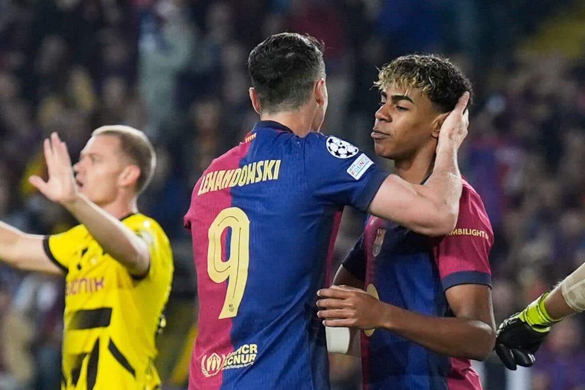 Lamine Yamal, Robert Lewandowski