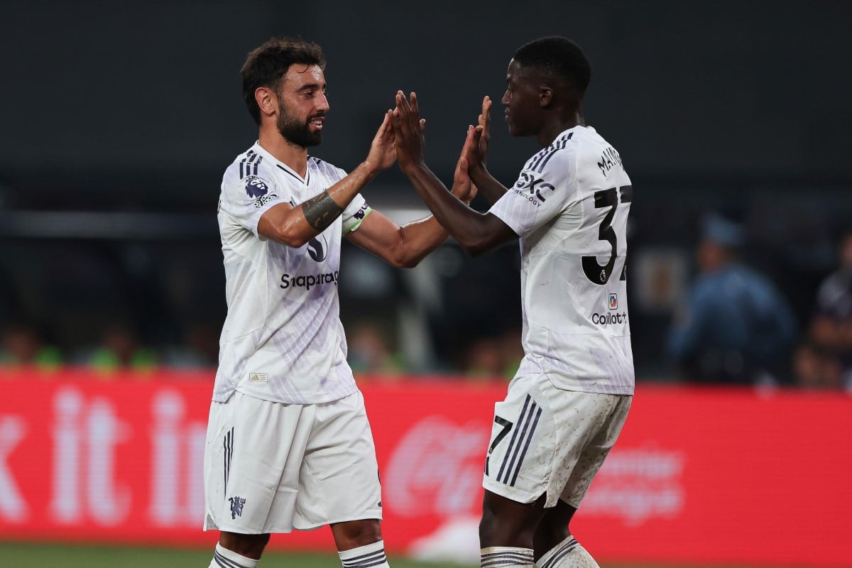 Bruno Fernandes oraz Kobbie Mainoo