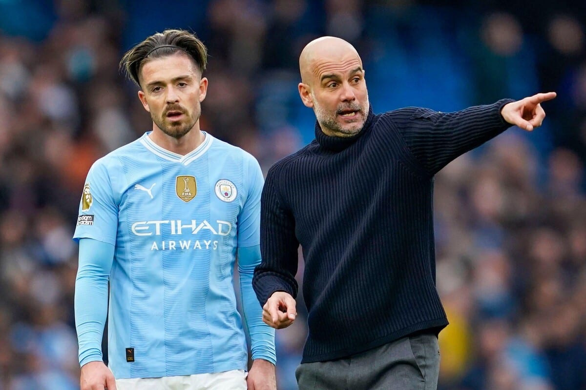 Jack Grealish i Pep Guardiola