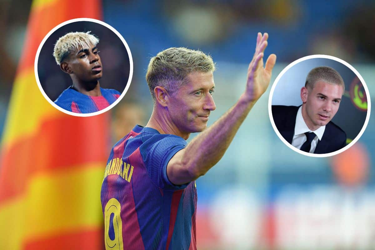 Robert Lewandowski, Lamine Yamal i Franco Mastantuono