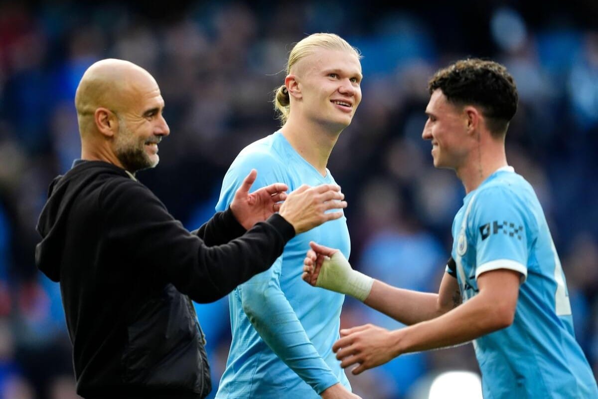 Guardiola, Haaland i Foden