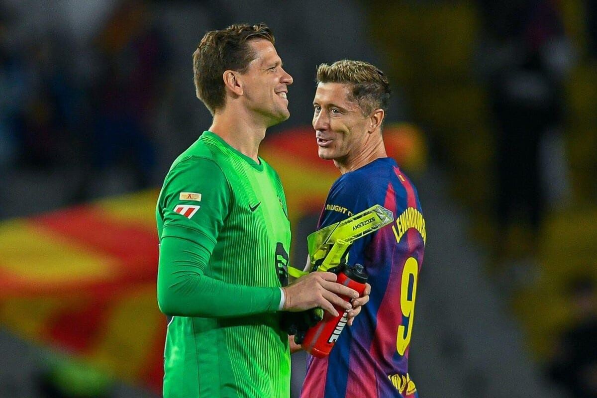 Wojciech Szczęsny i Robert Lewandowski