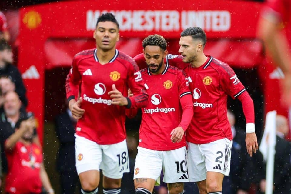 Casemiro, Matheus Cunha i Diogo Dalot